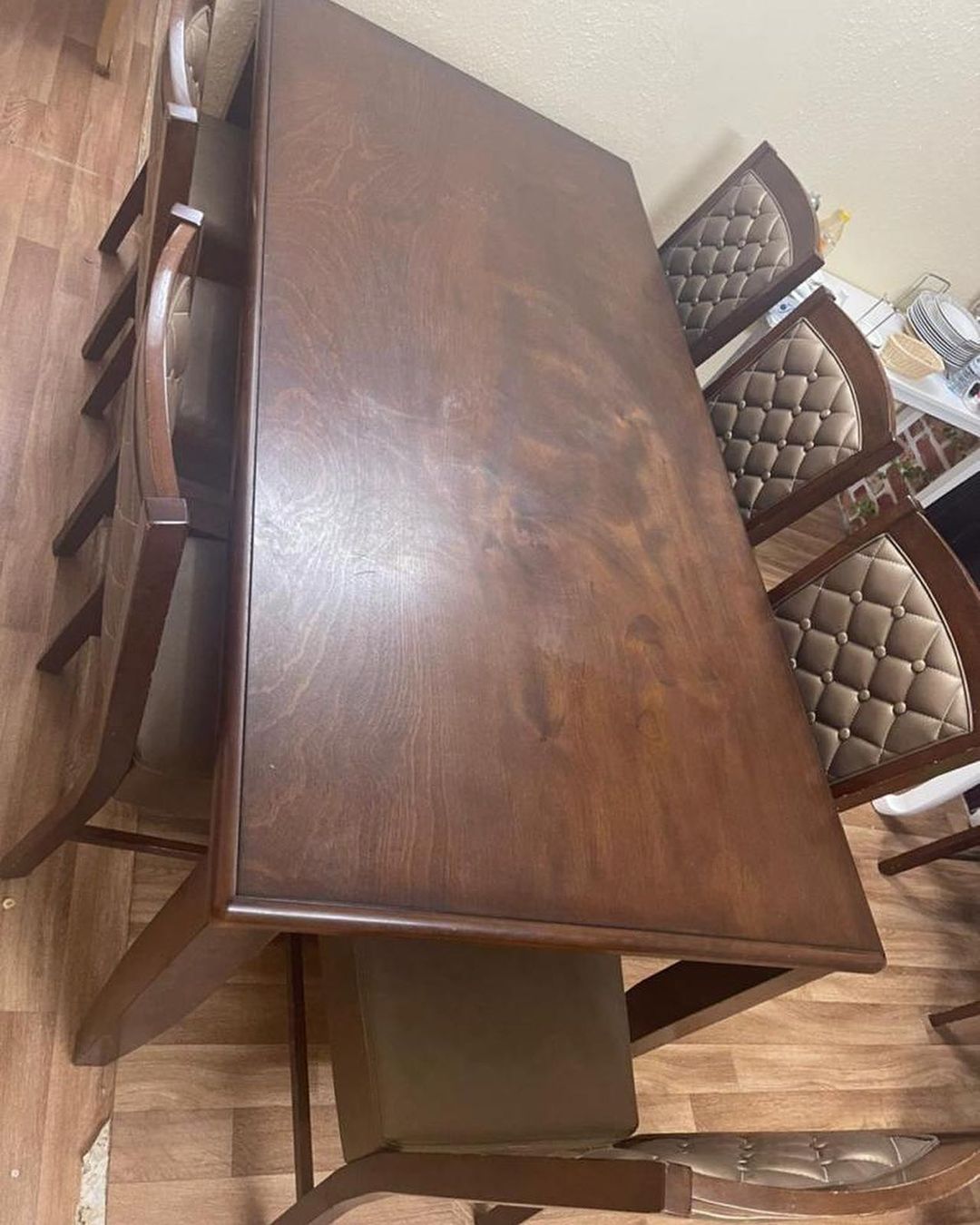 طاولة طعام 8 كراسي + طاولة مدخل