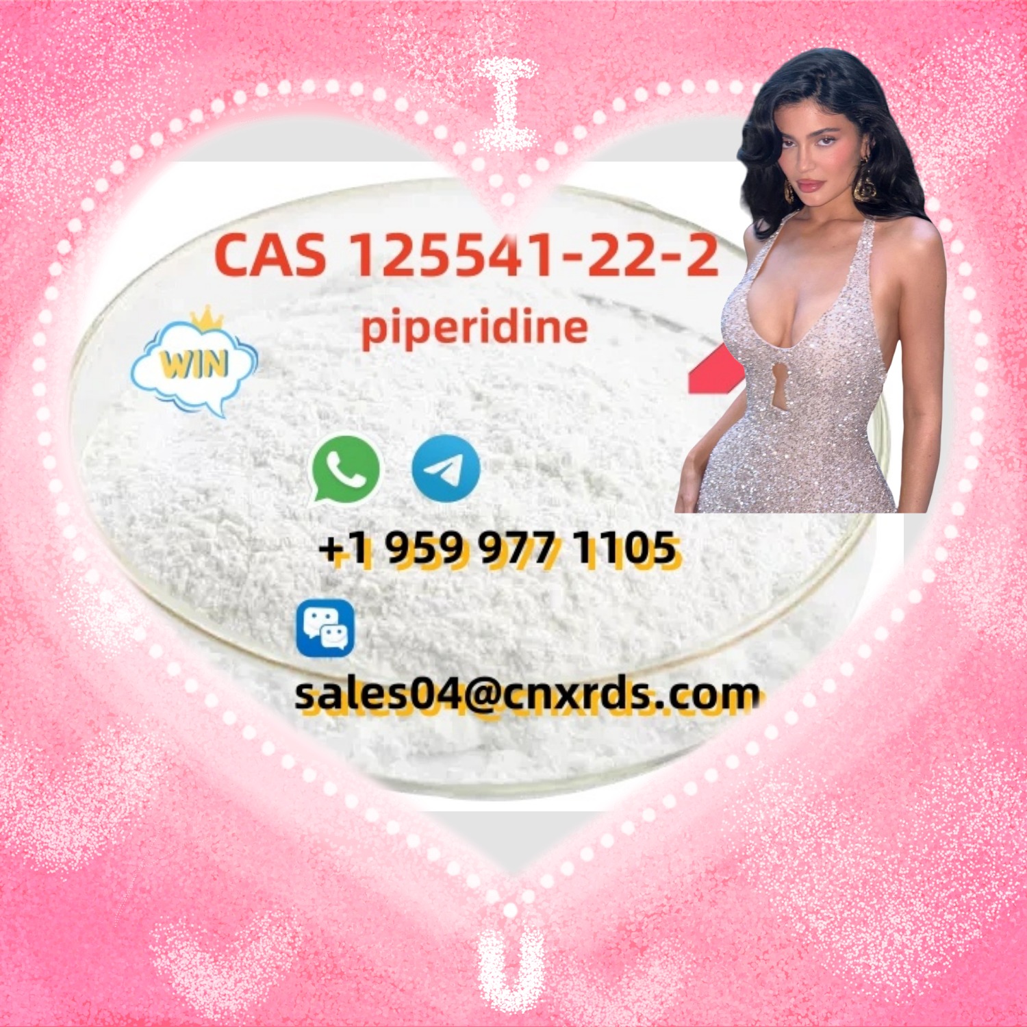 Order piperidine raw powder 99.82% white crystalline powder CAS 125541-22-2