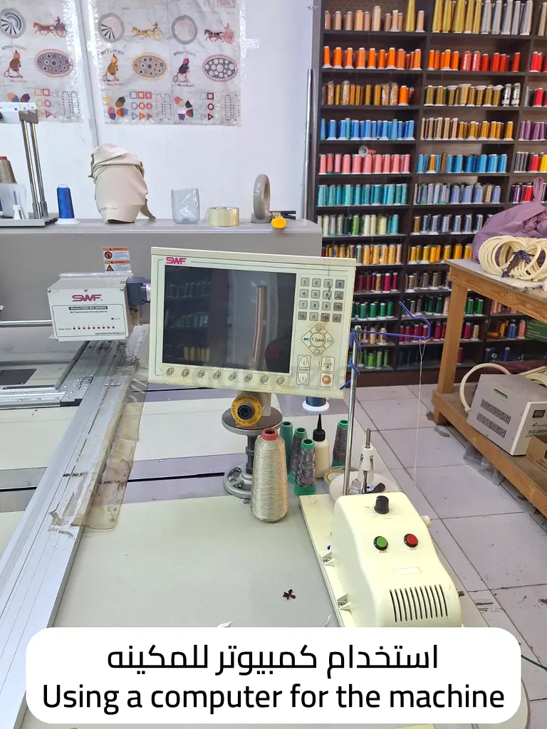 18-head embroidery machine – high output + sequins – in excellent condition
